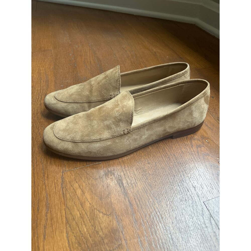 Banana Republic Womens‎ Tan Suede Loafers Sz 9.5